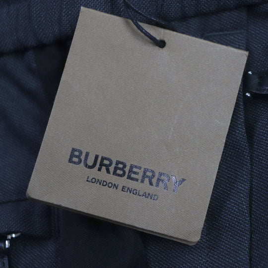 BURBERRY Pants 8041910 Outer: 55% polyester, Outer: 43% wool, Outer: 2% elastane, Part: 71% wool, Part: 29% nylon, Pocket lining: 100% cotton dark gray black mens 46 Used Authentic
