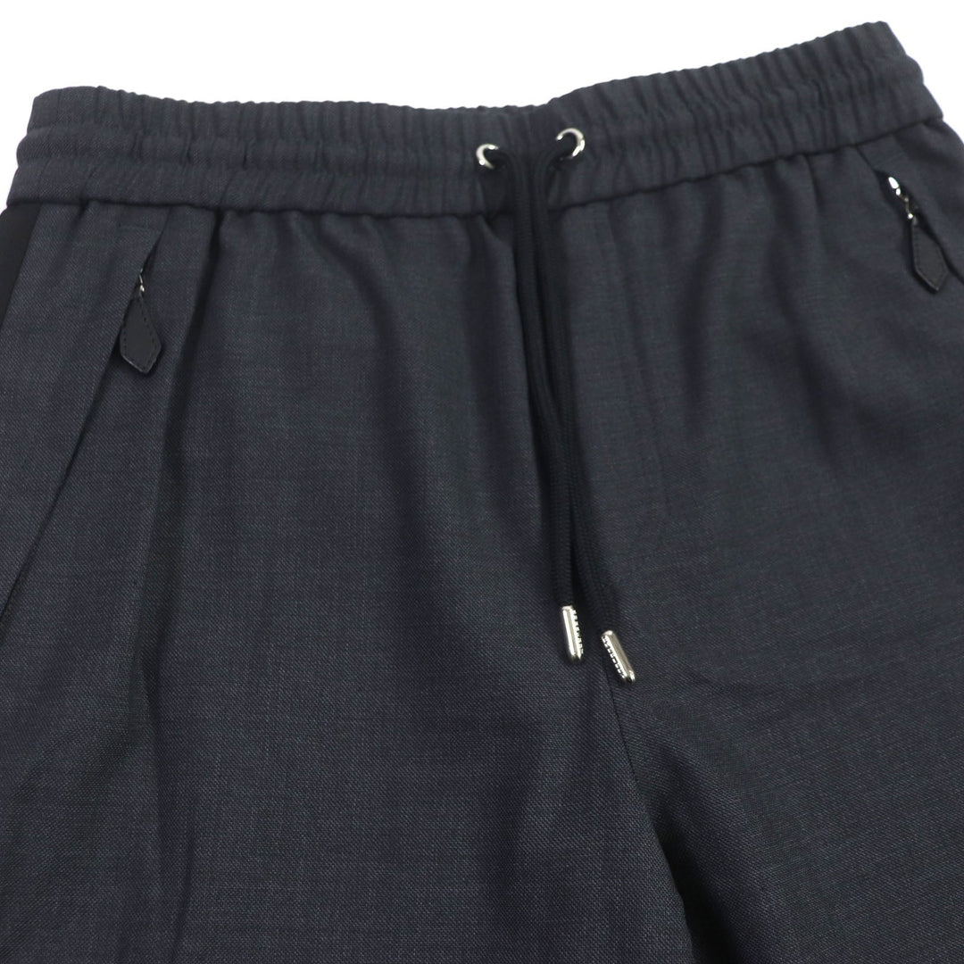 BURBERRY Pants 8041910 Outer: 55% polyester, Outer: 43% wool, Outer: 2% elastane, Part: 71% wool, Part: 29% nylon, Pocket lining: 100% cotton dark gray black mens 46 Used Authentic