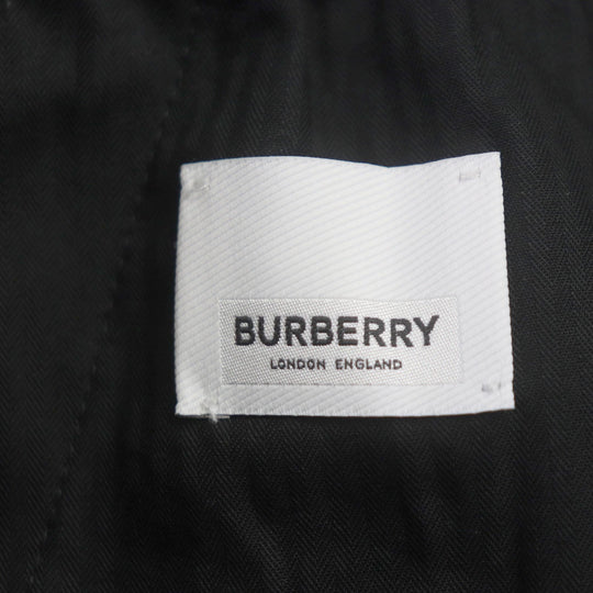 BURBERRY Pants 8041910 Outer: 55% polyester, Outer: 43% wool, Outer: 2% elastane, Part: 71% wool, Part: 29% nylon, Pocket lining: 100% cotton dark gray black mens 46 Used Authentic