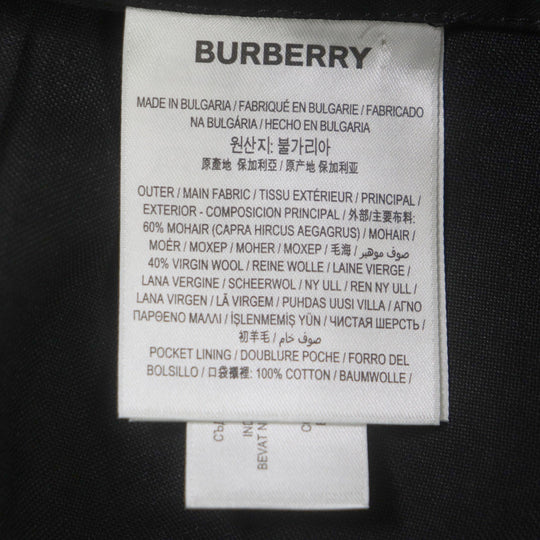 BURBERRY cargo pants 8041456 Outer: 60% mohair, Outer: 40% wool, Lining: 100% cotton black mens 46 Used Authentic