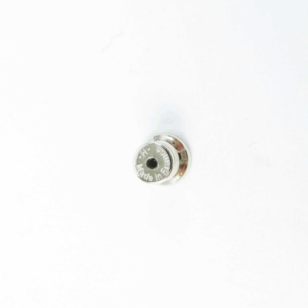 HERMES Pierce Gold Plated Yellow silver Mini Pop Ash H Women Used Authentic