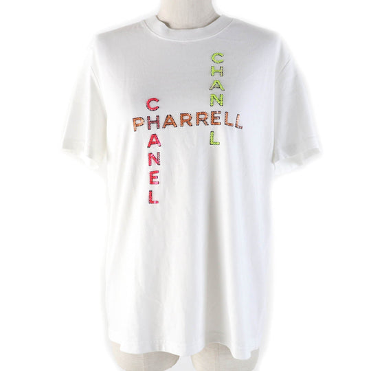 CHANEL Short sleeve T-shirt 19D P61252K46833 Main: 100% cotton white Women S Used Authentic