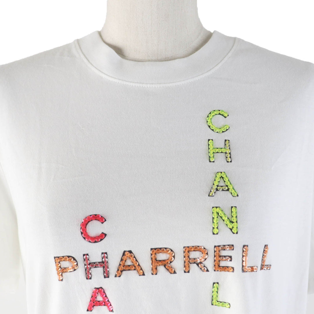 CHANEL Short sleeve T-shirt 19D P61252K46833 Main: 100% cotton white Women S Used Authentic