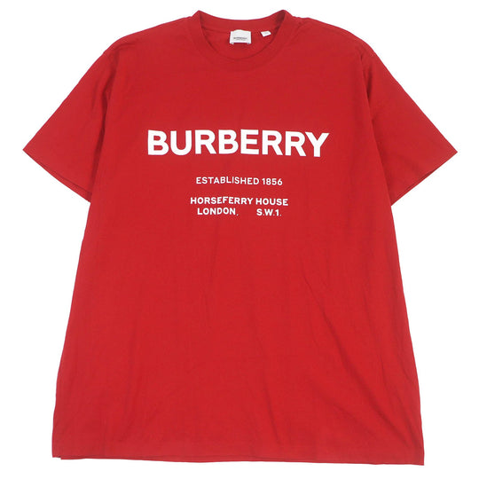 BURBERRY Short sleeve T-shirt 8011540 Main: 100% cotton Red mens XL Used Authentic