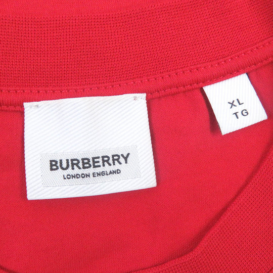 BURBERRY Short sleeve T-shirt 8011540 Main: 100% cotton Red mens XL Used Authentic