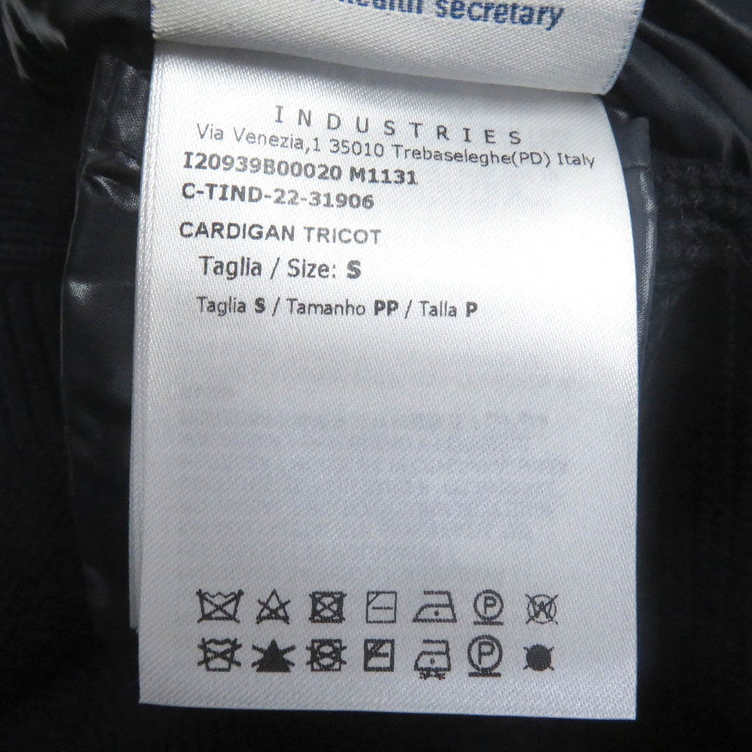 MONCLER Blouson Outer: 100% nylon, Main: 100% wool, Filling: 90% down, Filling: 10% feather Navy CARDIGAN TRICOT mens S Used Authentic