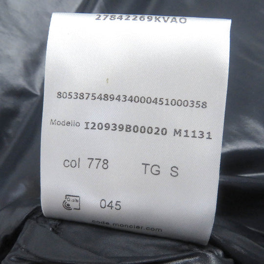 MONCLER Blouson Outer: 100% nylon, Main: 100% wool, Filling: 90% down, Filling: 10% feather Navy CARDIGAN TRICOT mens S Used Authentic