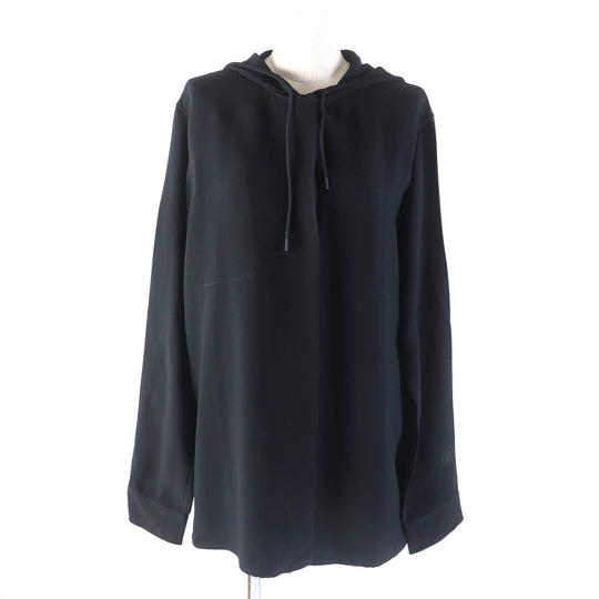 BURBERRY Long sleeve shirt 8044668 Main: 100% viscose black Women 38 Used Authentic