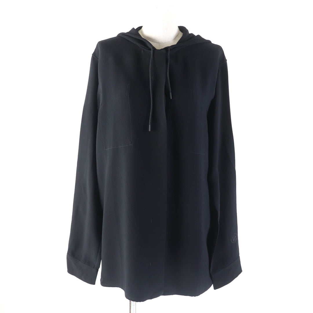 BURBERRY Long sleeve shirt 8044668 Main: 100% viscose black Women 38 Used Authentic