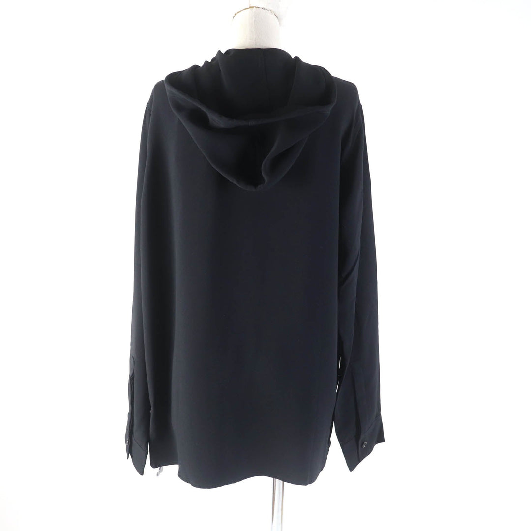 BURBERRY Long sleeve shirt 8044668 Main: 100% viscose black Women 38 Used Authentic