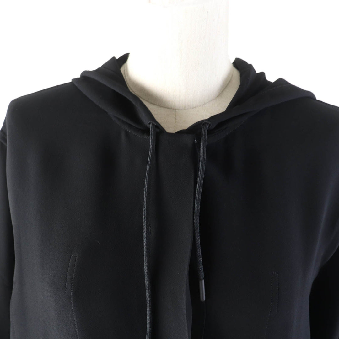 BURBERRY Long sleeve shirt 8044668 Main: 100% viscose black Women 38 Used Authentic