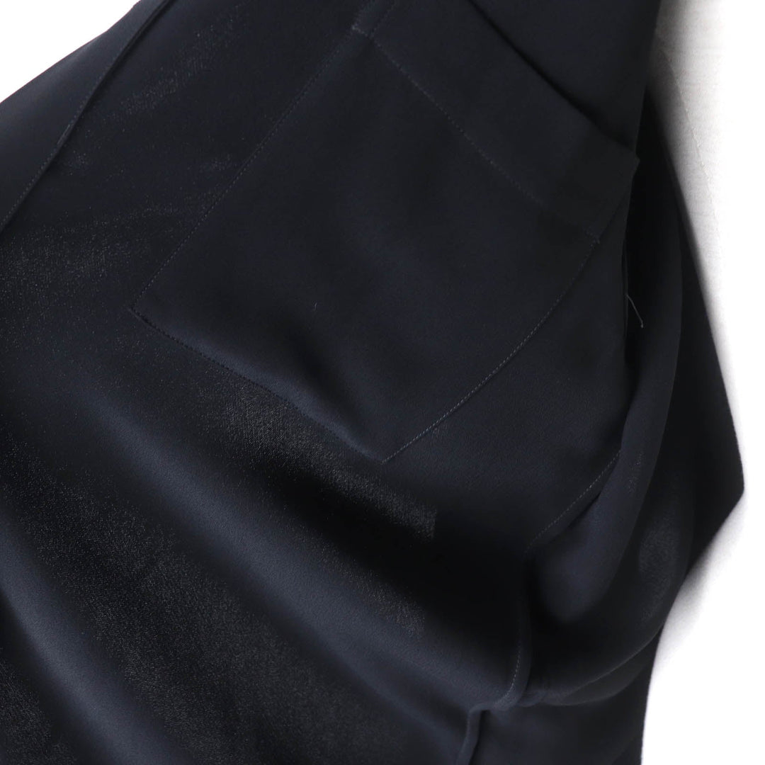 BURBERRY Long sleeve shirt 8044668 Main: 100% viscose black Women 38 Used Authentic