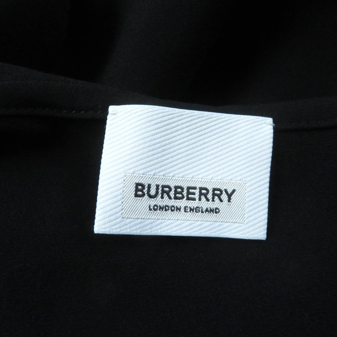 BURBERRY Long sleeve shirt 8044668 Main: 100% viscose black Women 38 Used Authentic