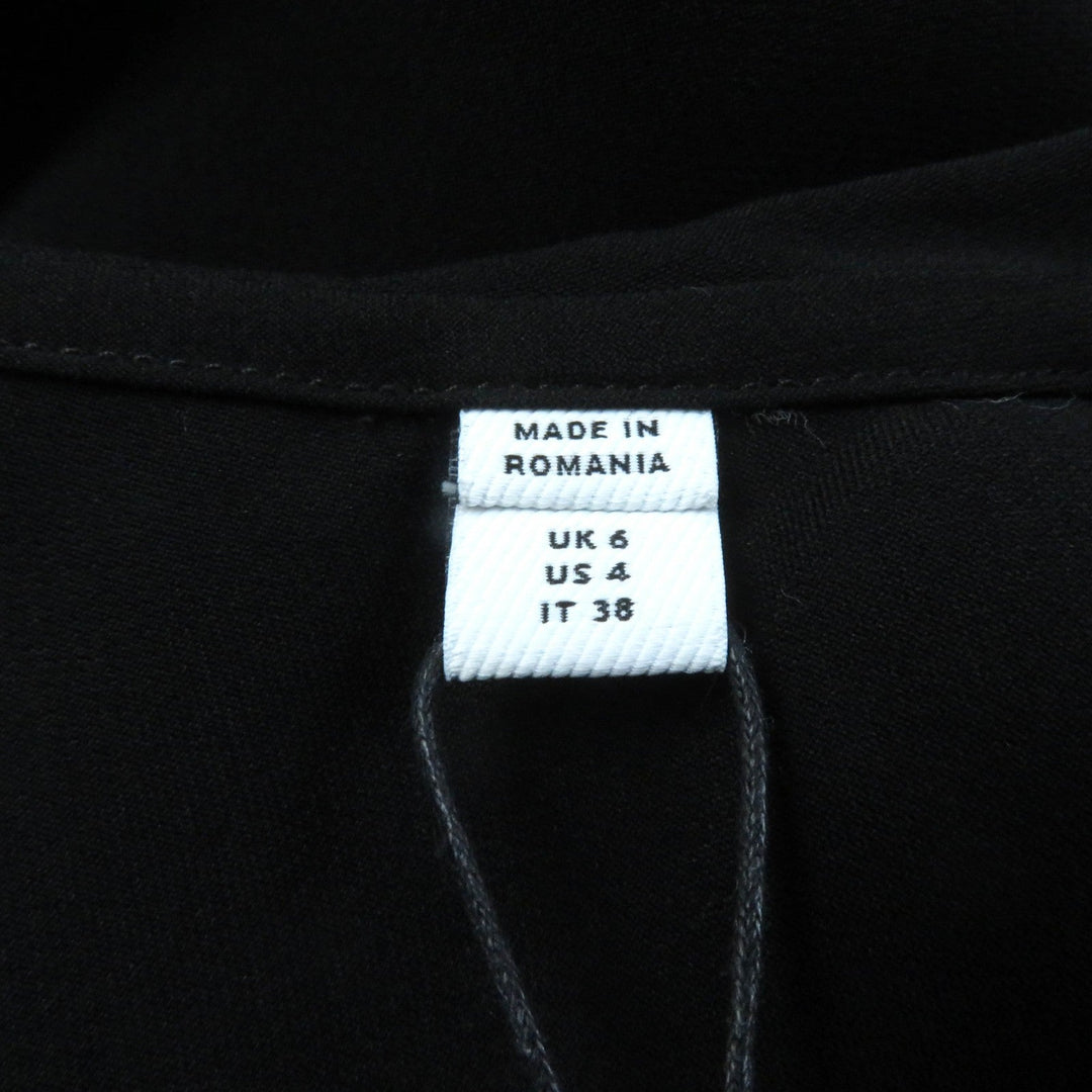 BURBERRY Long sleeve shirt 8044668 Main: 100% viscose black Women 38 Used Authentic