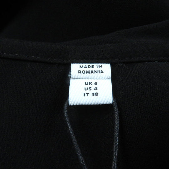 BURBERRY Long sleeve shirt 8044668 Main: 100% viscose black Women 38 Used Authentic