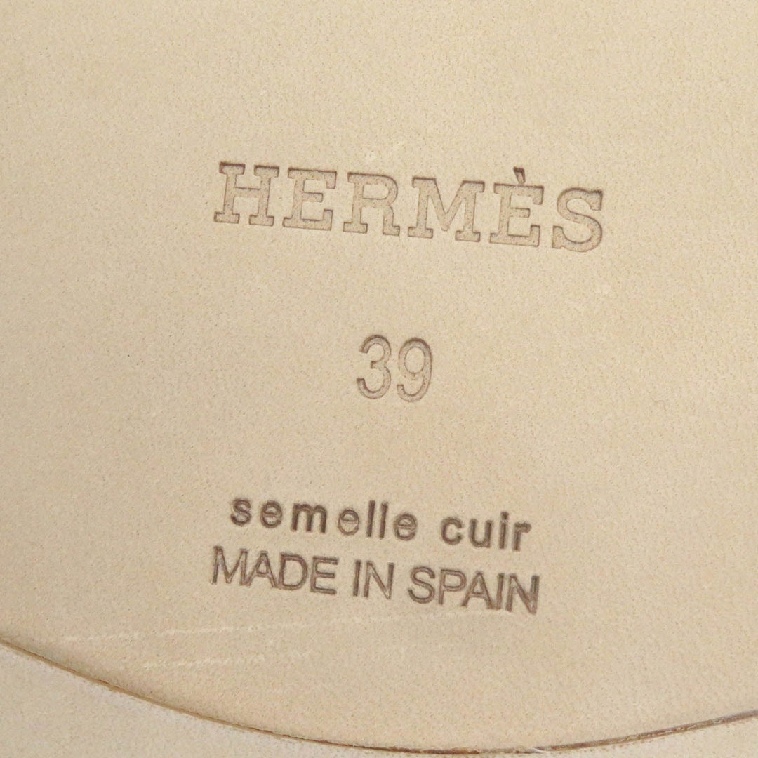 HERMES Sandals H231001ZH1J390 Main: Chevre Verois Etope Antigua mens 39 Used Authentic