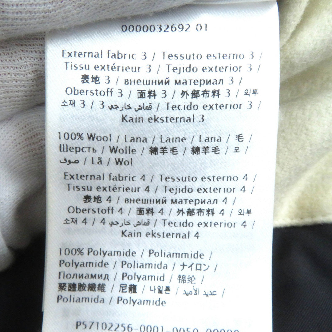 VALENTINO Down jacket UV0CNB206TC Outer: 100% polyester, Outer: 100% polyamide (nylon), Outer: 100% wool, Outer: 100% polyamide (nylon), Lining: 100% polyester Black Dark Navy White RE-SEW mens M Used Authentic