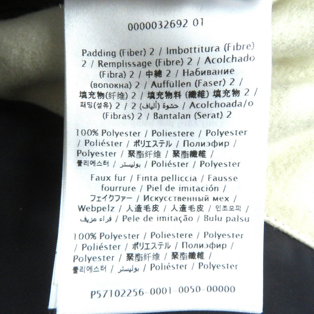 VALENTINO Down jacket UV0CNB206TC Outer: 100% polyester, Outer: 100% polyamide (nylon), Outer: 100% wool, Outer: 100% polyamide (nylon), Lining: 100% polyester Black Dark Navy White RE-SEW mens M Used Authentic