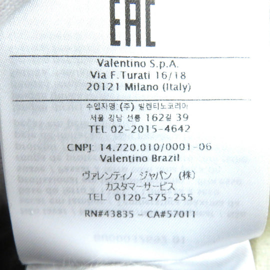 VALENTINO Down jacket UV0CNB206TC Outer: 100% polyester, Outer: 100% polyamide (nylon), Outer: 100% wool, Outer: 100% polyamide (nylon), Lining: 100% polyester Black Dark Navy White RE-SEW mens M Used Authentic