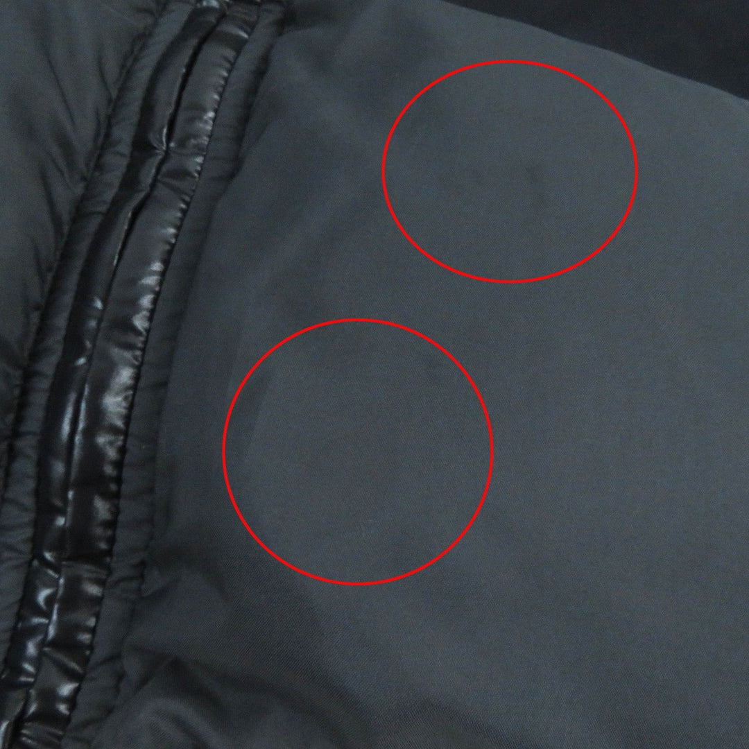 VALENTINO Down jacket UV0CNB206TC Outer: 100% polyester, Outer: 100% polyamide (nylon), Outer: 100% wool, Outer: 100% polyamide (nylon), Lining: 100% polyester Black Dark Navy White RE-SEW mens M Used Authentic