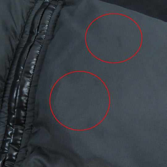 VALENTINO Down jacket UV0CNB206TC Outer: 100% polyester, Outer: 100% polyamide (nylon), Outer: 100% wool, Outer: 100% polyamide (nylon), Lining: 100% polyester Black Dark Navy White RE-SEW mens M Used Authentic