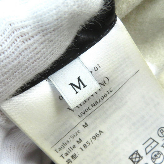 VALENTINO Down jacket UV0CNB206TC Outer: 100% polyester, Outer: 100% polyamide (nylon), Outer: 100% wool, Outer: 100% polyamide (nylon), Lining: 100% polyester Black Dark Navy White RE-SEW mens M Used Authentic