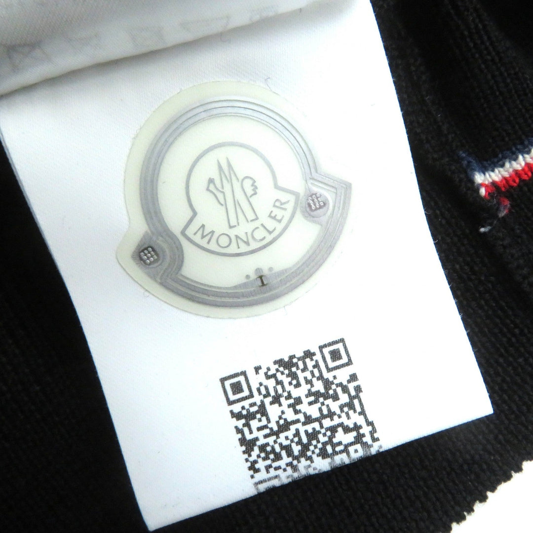 MONCLER cardigan Main: 100% wool black MAGLIONE TRICOT CARDIGAN mens M Used Authentic