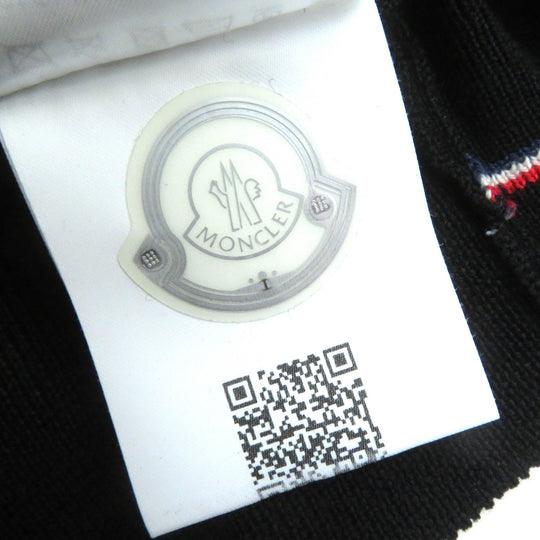 MONCLER cardigan Main: 100% wool black MAGLIONE TRICOT CARDIGAN mens M Used Authentic