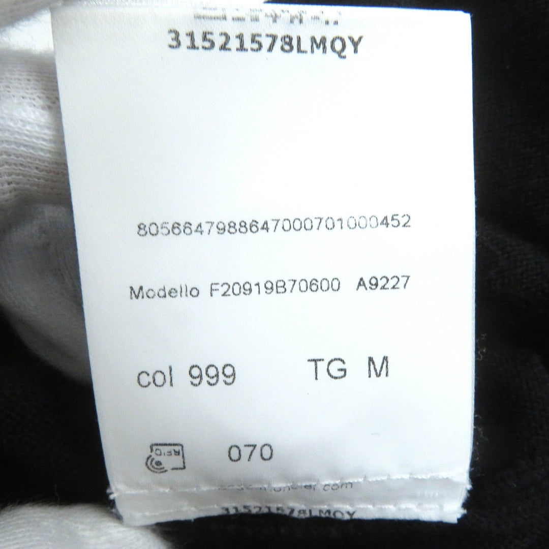 MONCLER cardigan Main: 100% wool black MAGLIONE TRICOT CARDIGAN mens M Used Authentic