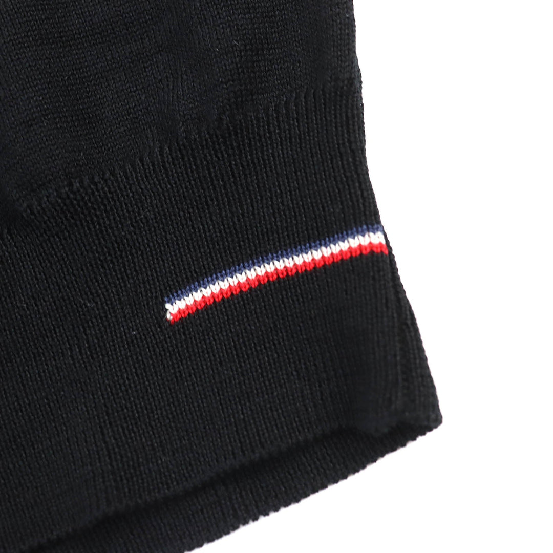 MONCLER cardigan Main: 100% wool black MAGLIONE TRICOT CARDIGAN mens M Used Authentic