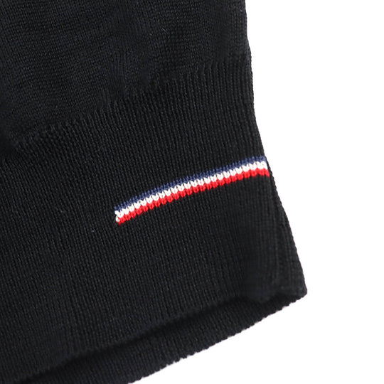 MONCLER cardigan Main: 100% wool black MAGLIONE TRICOT CARDIGAN mens M Used Authentic