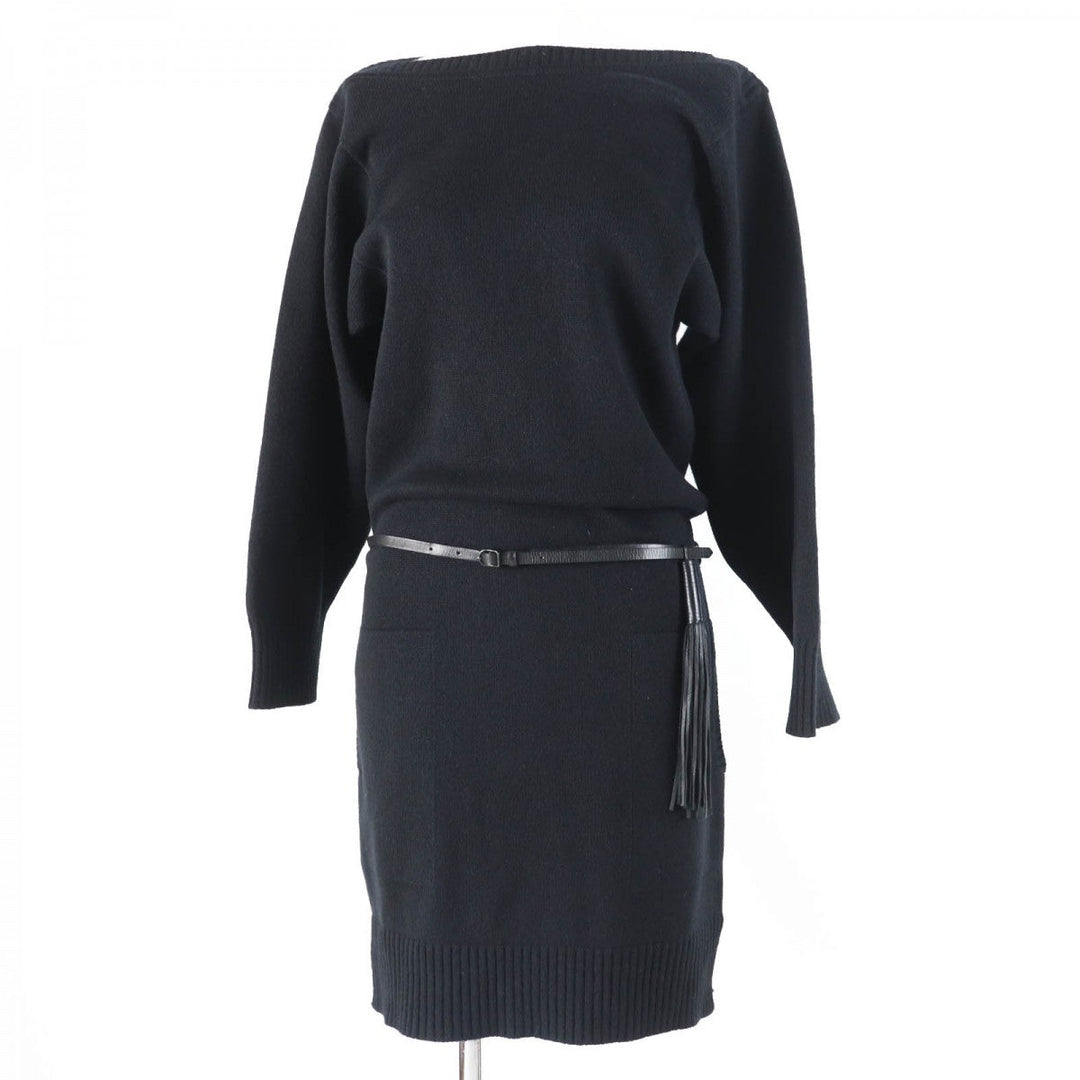 HERMES one piece cashmere black 36