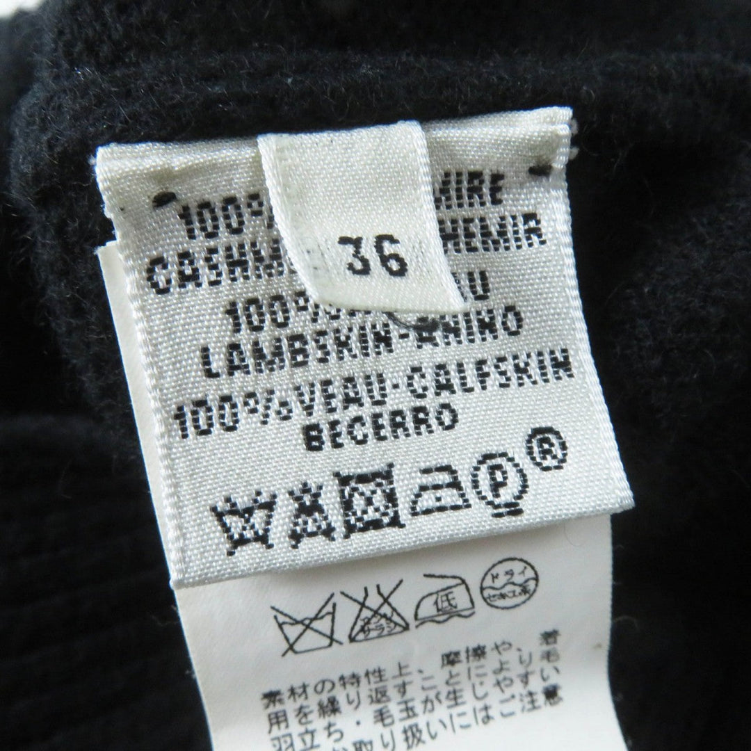 HERMES one piece cashmere black 36