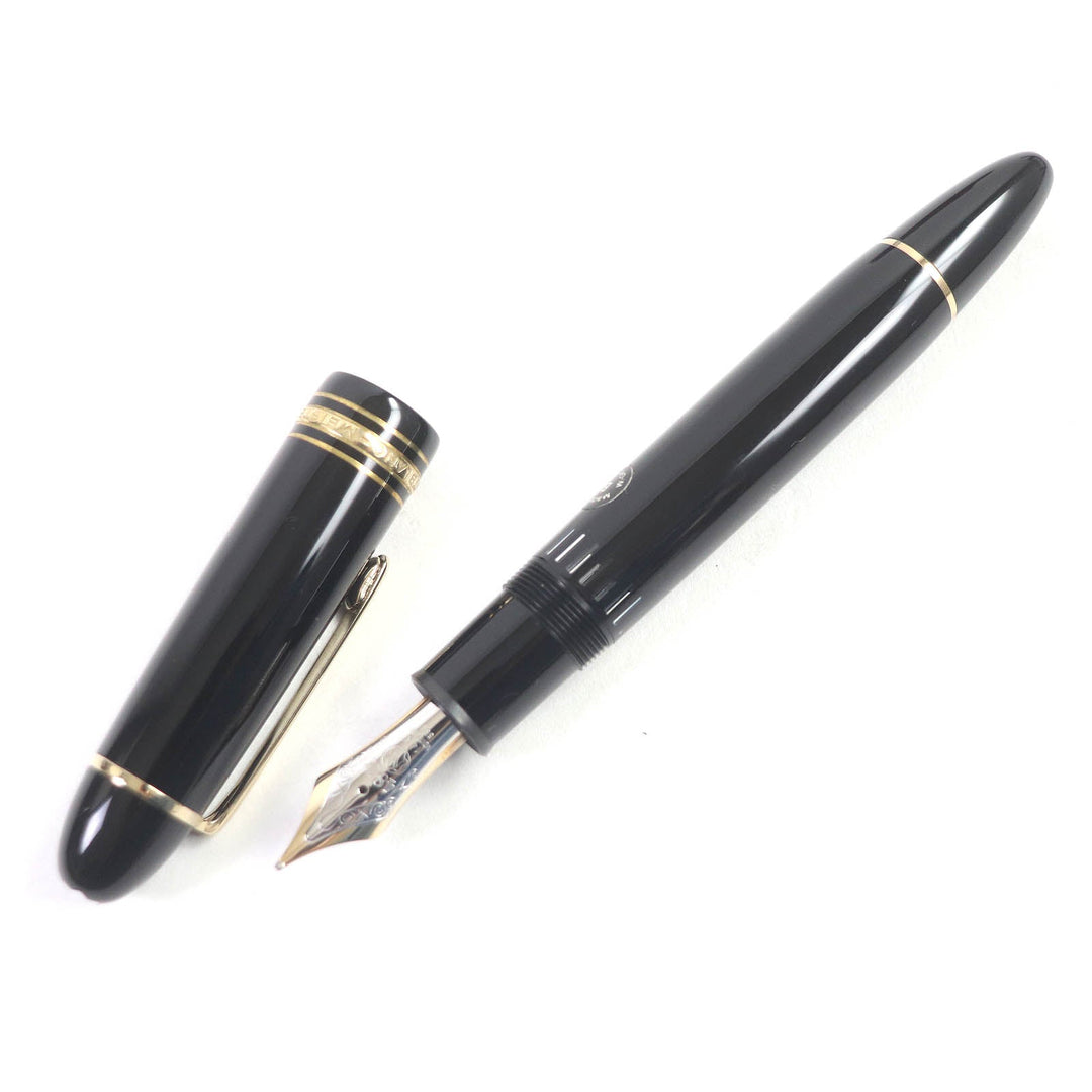 MONTBLANC fountain pen Pen point: K14 Black gold No.149 mens Used Authentic