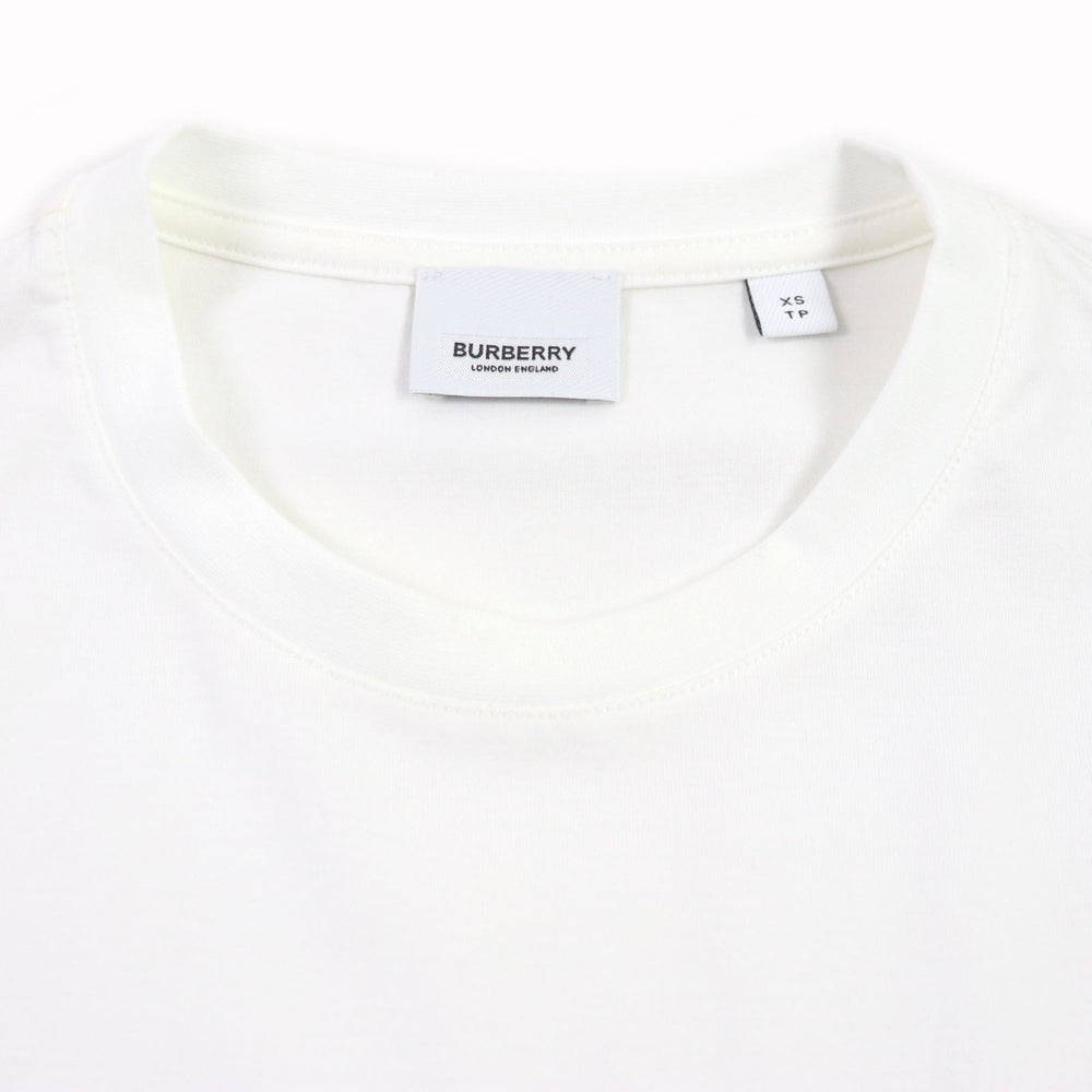 BURBERRY Short sleeve T-shirt 8040691 Main: 100% cotton, some parts: 97% cotton, some parts: 3% elastane white mens XS Used Authentic