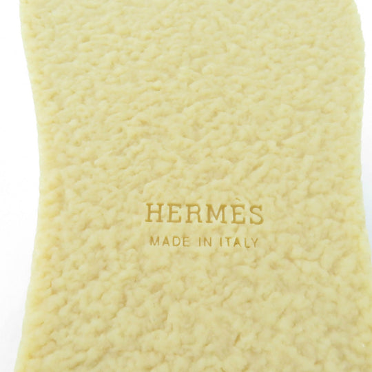 HERMES Sandals Main: Leather black Earth Women 37 Used Authentic