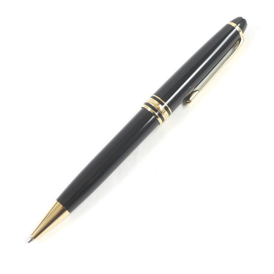 MONTBLANC Ballpoint pen Resin, Gold Plated black mens(Unisex) Used Authentic