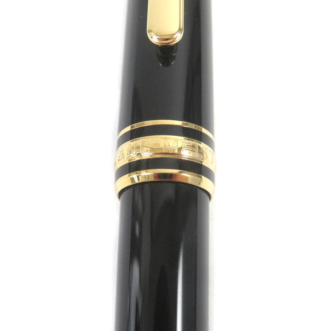 MONTBLANC Ballpoint pen Resin, Gold Plated black mens(Unisex) Used Authentic