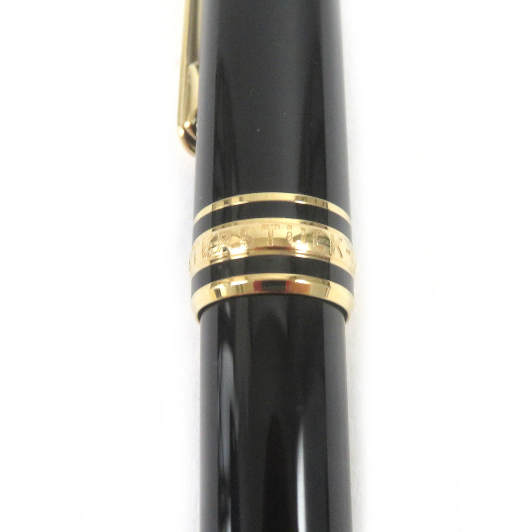 MONTBLANC Ballpoint pen Resin, Gold Plated black mens(Unisex) Used Authentic