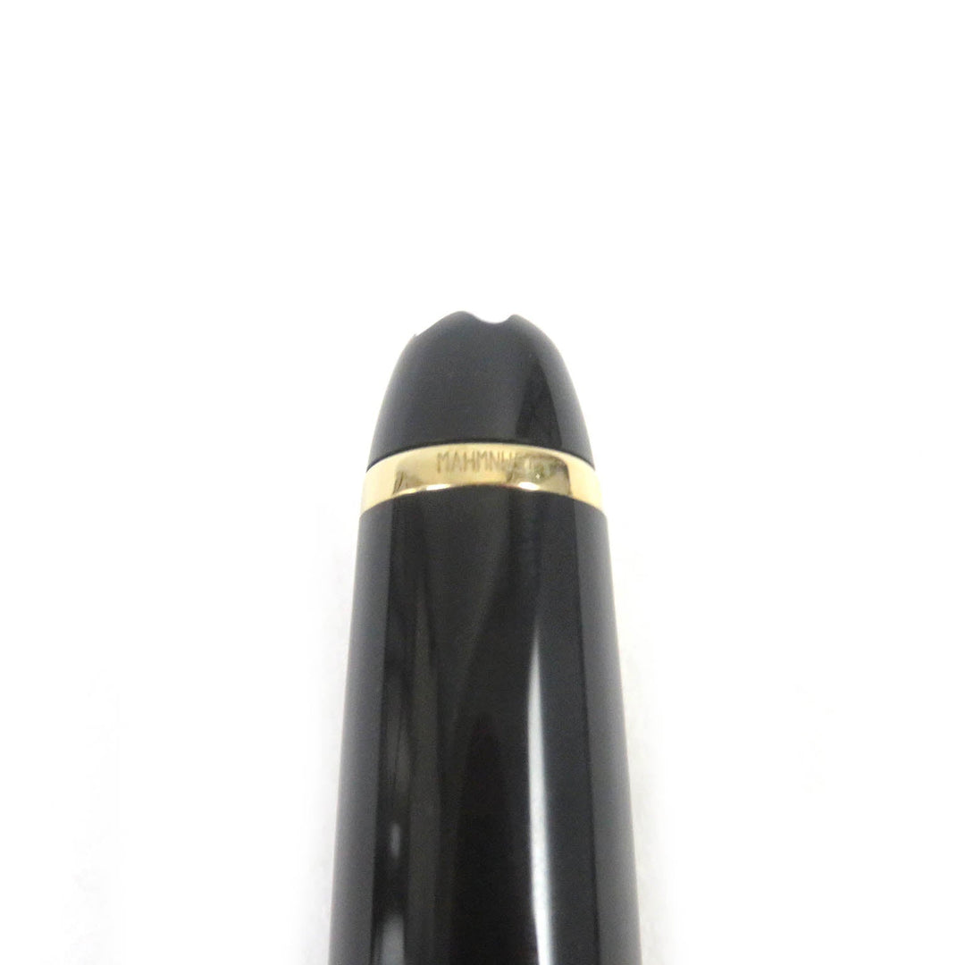 MONTBLANC Ballpoint pen Resin, Gold Plated black mens(Unisex) Used Authentic