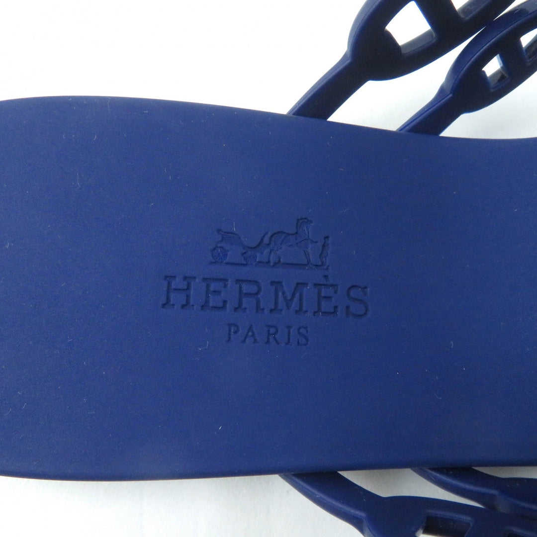 HERMES Sandals Main: Rubber purple island Women 37 Used Authentic
