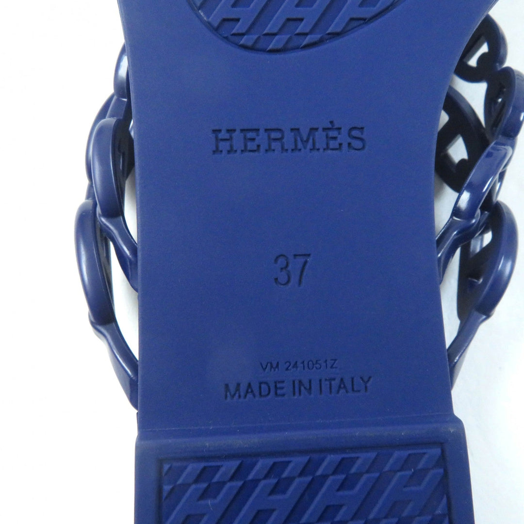 HERMES Sandals Main: Rubber purple island Women 37 Used Authentic