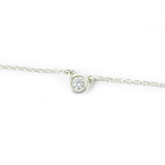 TIFFANY&Co. Necklace Main: AG925, Part: Diamond Silver By the yard Women Used Authentic