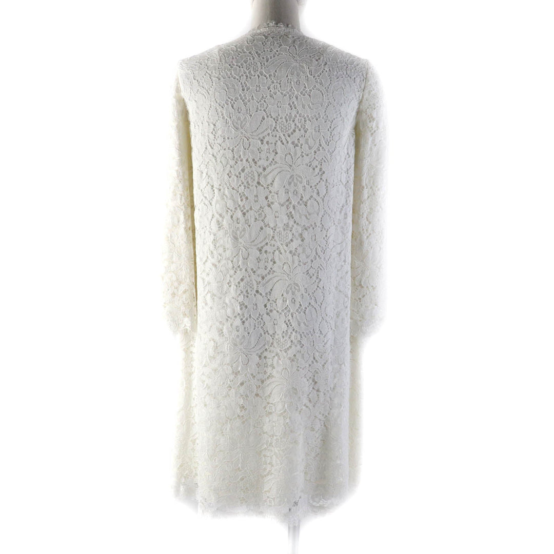 DOLCE&GABBANA coat F0Q09ZHLMQQF Outer: 41% cotton, Outer: 39% viscose (rayon), Outer: 20% polyamide (nylon), Lining: 76% acetate, Lining: 24% silk white Women 36 Used Authentic