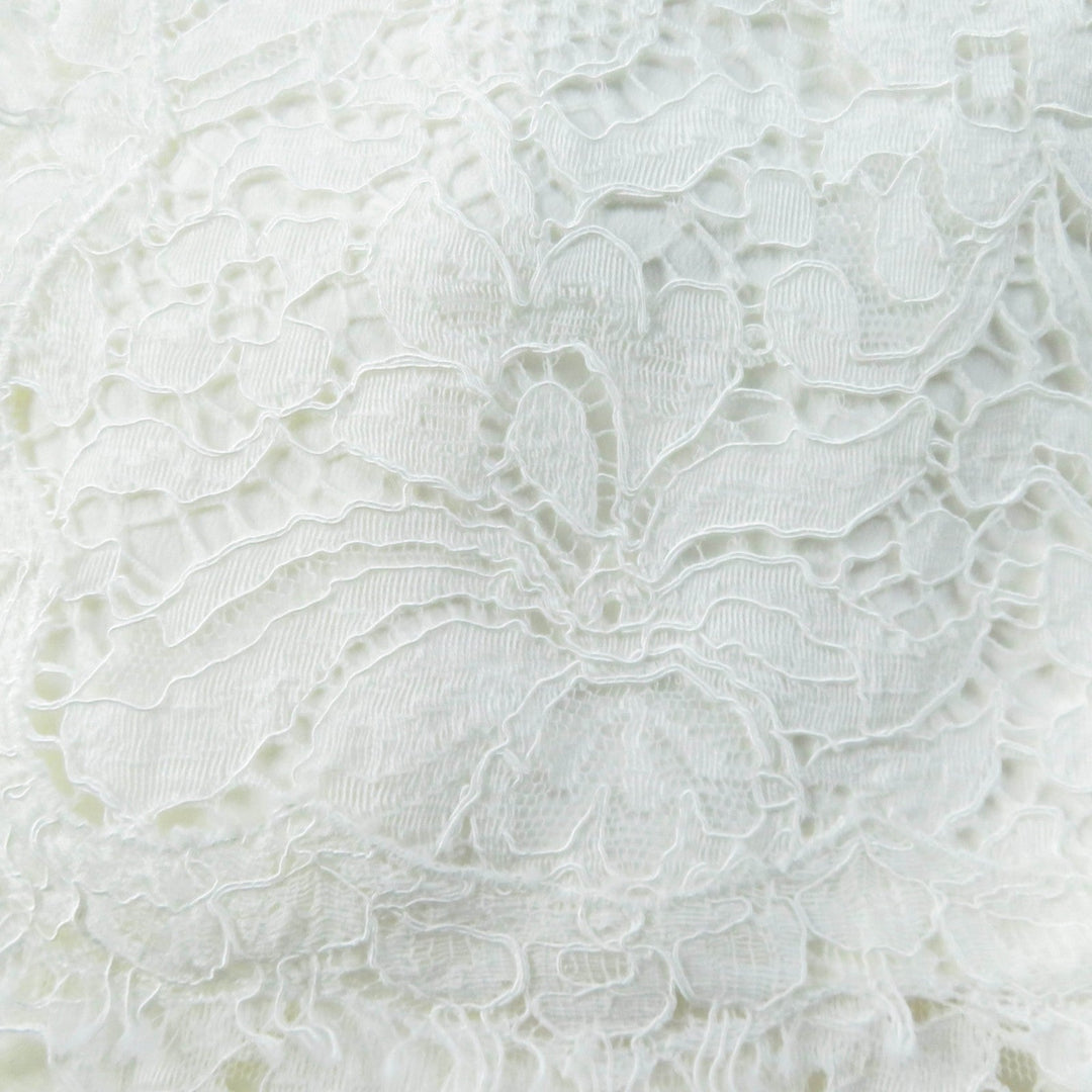 DOLCE&GABBANA coat F0Q09ZHLMQQF Outer: 41% cotton, Outer: 39% viscose (rayon), Outer: 20% polyamide (nylon), Lining: 76% acetate, Lining: 24% silk white Women 36 Used Authentic