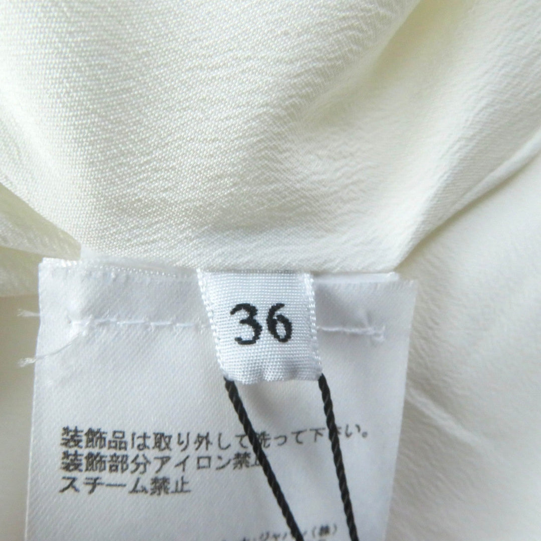 DOLCE&GABBANA coat F0Q09ZHLMQQF Outer: 41% cotton, Outer: 39% viscose (rayon), Outer: 20% polyamide (nylon), Lining: 76% acetate, Lining: 24% silk white Women 36 Used Authentic