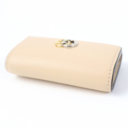 GUCCI Key case Key holder  795649 Main: Leather, Main: GG Supreme Canvas beige Double G Key case Key holder Women Used Authentic