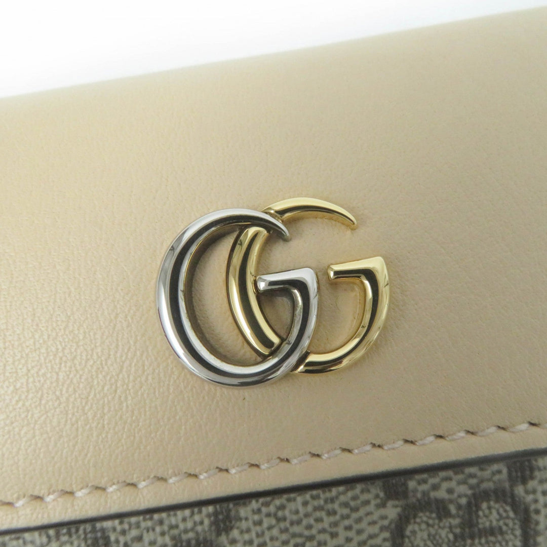 GUCCI Key case Key holder  795649 Main: Leather, Main: GG Supreme Canvas beige Double G Key case Key holder Women Used Authentic