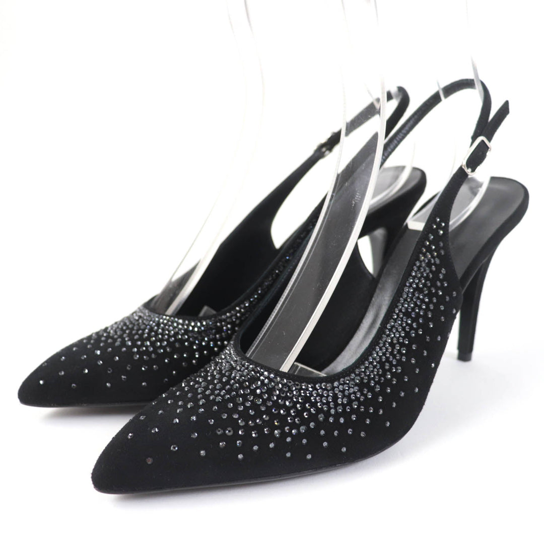HERMES pumps Main: Suede leather black Strath 90Festive Festive 90 Women 37 Used Authentic