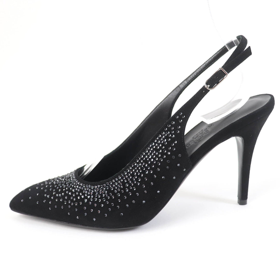 HERMES pumps Main: Suede leather black Strath 90Festive Festive 90 Women 37 Used Authentic